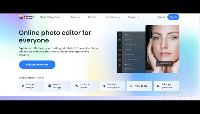 Online photo editor for everyone