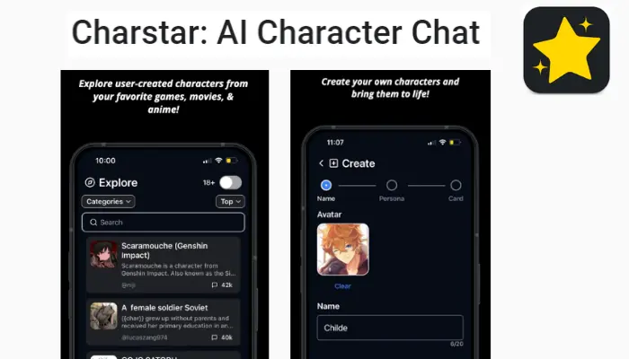 Charstar AI: AI Character Chat