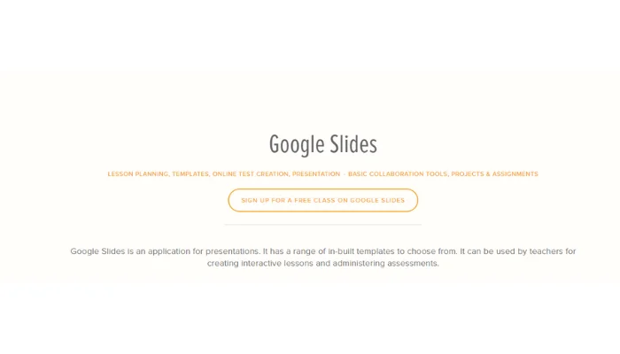 Google Slides: Cloud-based presentations with real-time collaboration.