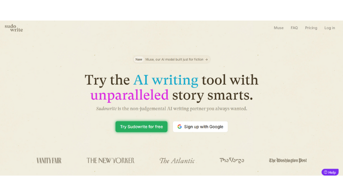 Sudowrite AI Writing tool