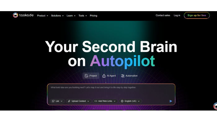 https://www.taskade.com/ Taskade Your Second Brain on Autopilot