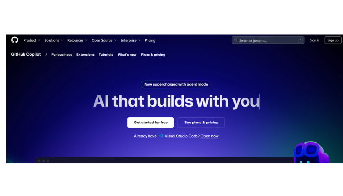 https://github.com/features/copilot AI that builts with you