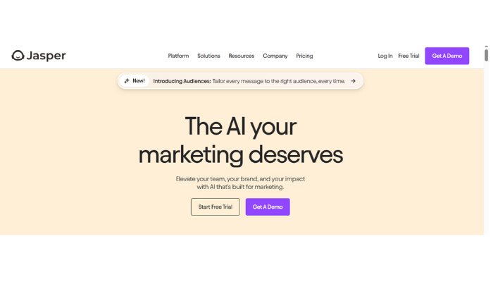 https://www.jasper.ai/ jasper ai The AI your marketing deserves