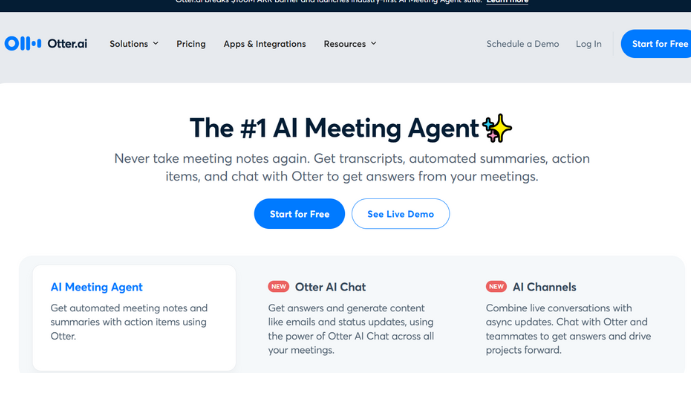 https://otter.ai/ Otter.ai the #1 AI Marketing agent