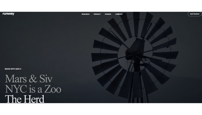 https://runwayml.com/ Runyway Mars & Siv NYC is a Zoo The herd