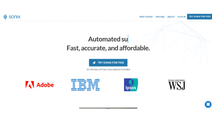 https://sonix.ai/ Sonix Fast, accurate, and affordable