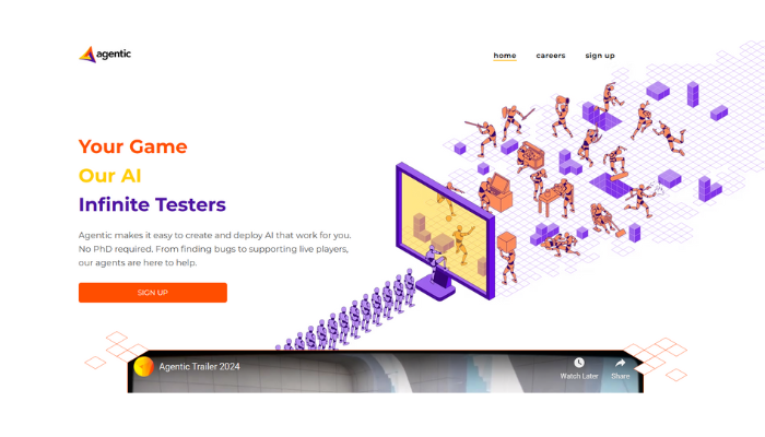 https://www.agentic.ai/ Agentic.AI your game our AI infinite testers