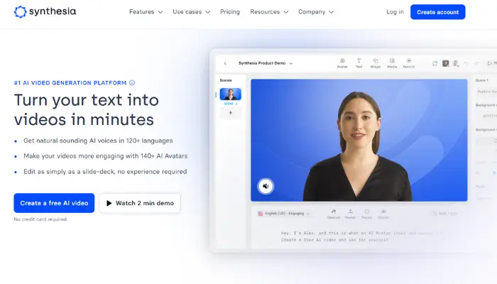 Synthesia video ai tool
