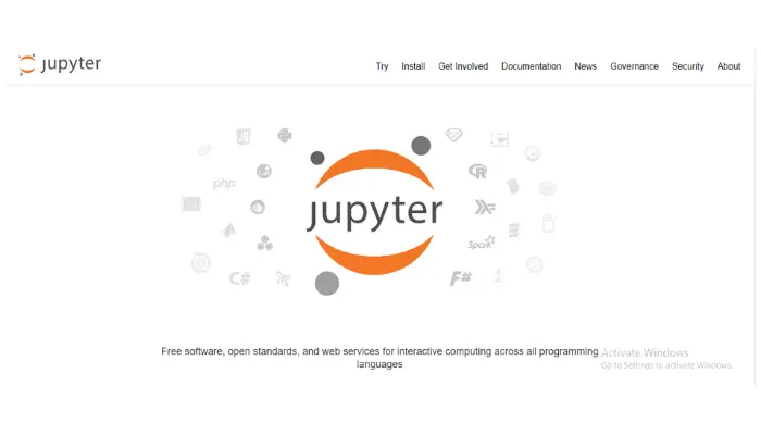 Jupyter Notebook is an interactive data analysis and visualization environment. 