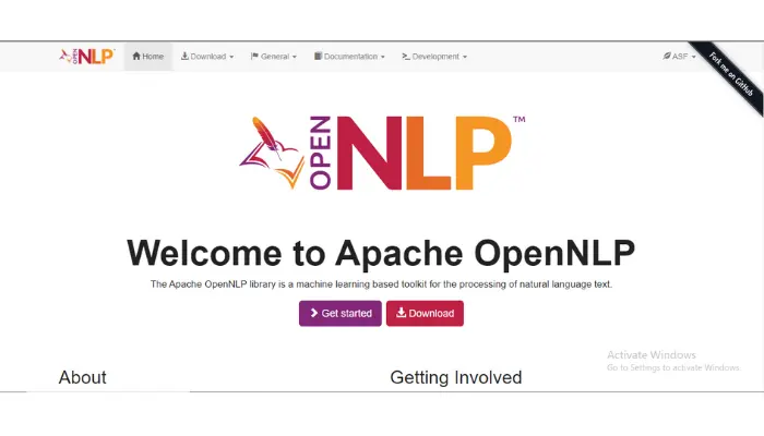 Apache OpenNLP is a machine learning-based toolkit for working with natural language text. 