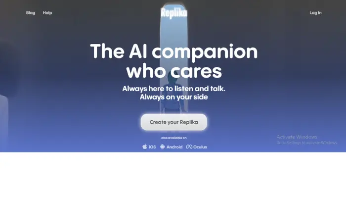 Replika is an AI-powered conversational companion that offers engaging and meaningful interactions.