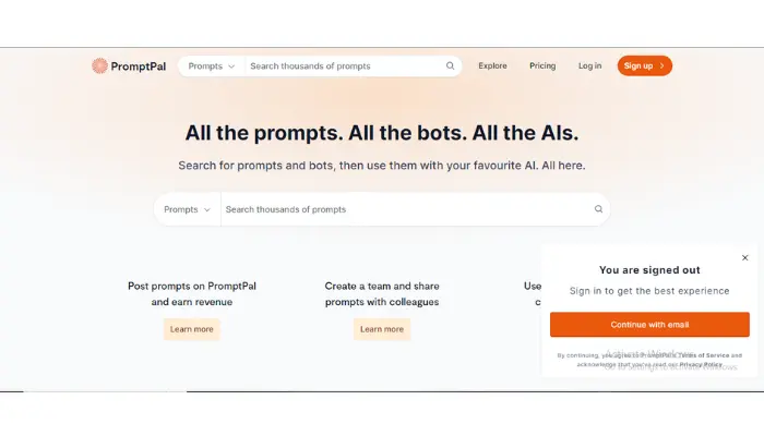 PromptPal stands as a cutting-edge artificial intelligence tool 